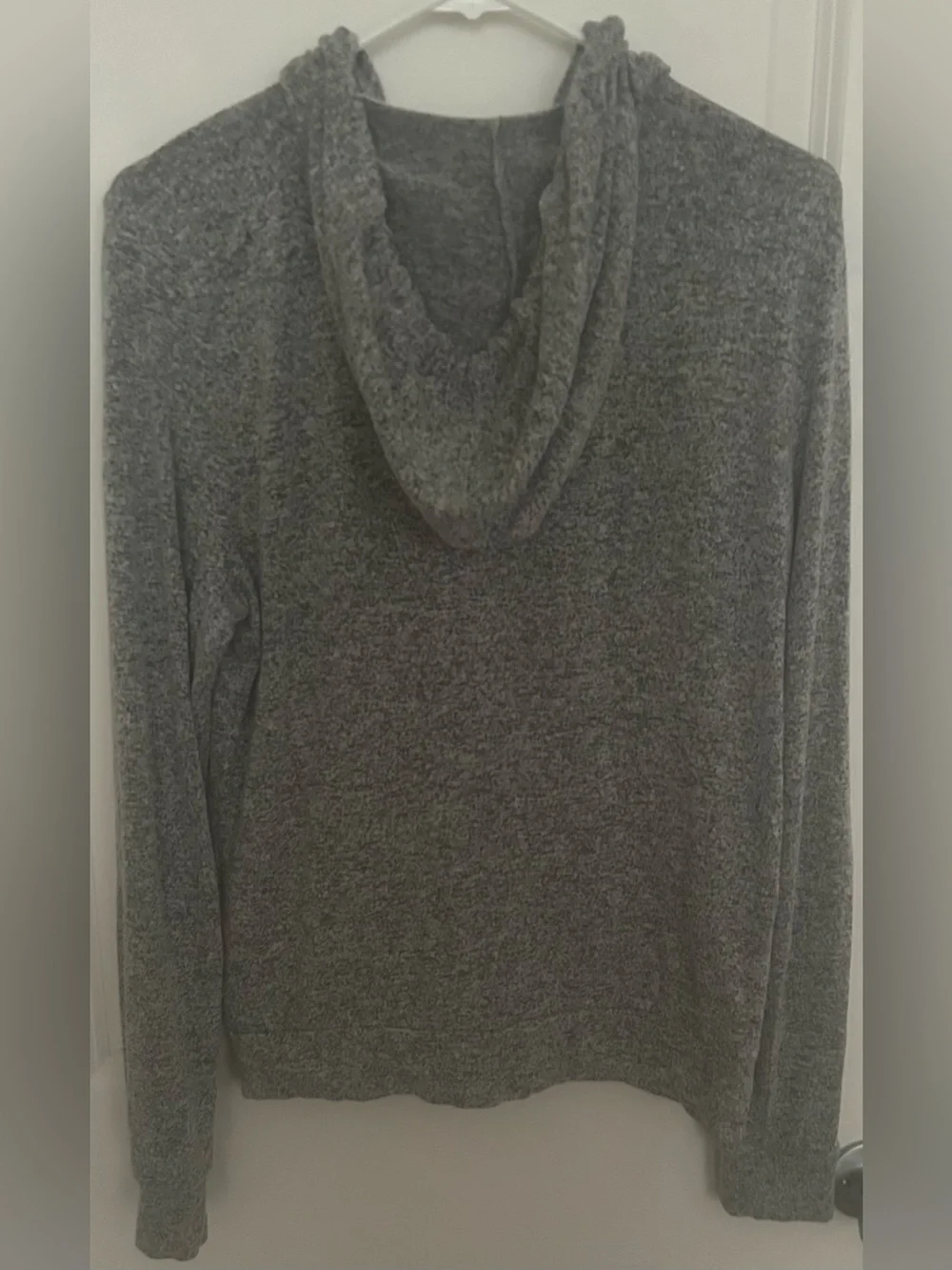PINK Victoria's Secret Soft Heather Gray Zip-Up Hoodie - Picture 3 of 3